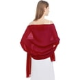 thumbnail image 1 of Chiffon Scarfs Shawls and Wraps for Evening Dresses Wedding Shawl Wraps Bridal Scarve for Women, 1 of 2