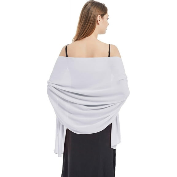 Dalrosia Chiffon Scarfs Shawls and Wraps for Evening Dresses Wedding Shawl Wraps Bridal Scarve for Women