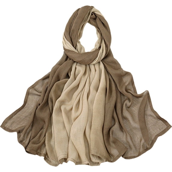 Chiffon Scarfs for Women Lightweight Ladies Scarves Soft Shawl Wrap Gradient Modal Hijab Head Scarf Shawl Wrap for Muslim Women