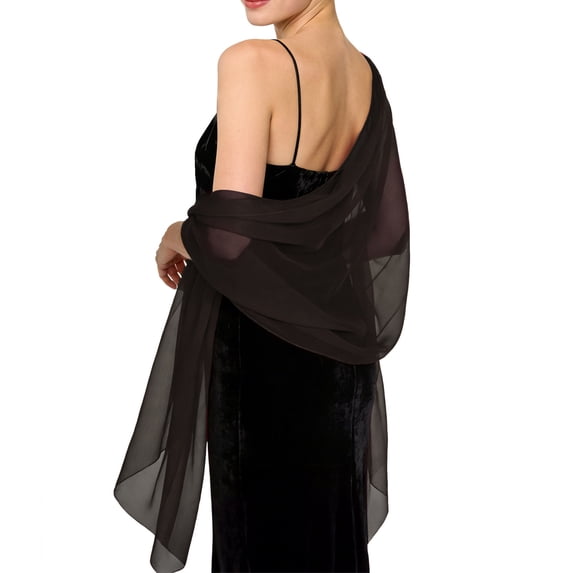 Chiffon Shawl Wrap for Women Elegant Soft Silky Long Scarve Accessories Perfect For Formal Dresses