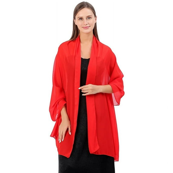 Chiffon Shawls Scarves Wraps for Bridal Wedding Party Evening Dress and Special Occasion Dresses