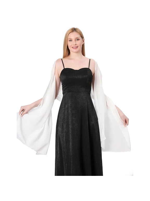 Chiffon Shawls Scarves Wraps for Bridal Wedding Party Evening Dress and Special Occasion Dresses