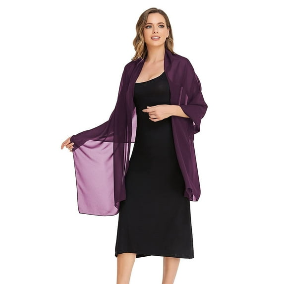 Chiffon Shawls Scarves Wraps for Bridal Wedding Party Evening Dress