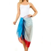 Chiffon Silk Feeling Beach Sarong and Sun Protective Shawl