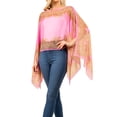 thumbnail image 1 of Chiffon Silk Feeling Sheer Poncho/Kimono Beach Cover-up Wearable Sun Protective Shawl, 1 of 2