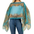 thumbnail image 1 of Chiffon Silk Feeling Sheer Poncho/Kimono Beach Cover-up Wearable Sun Protective Shawl, 1 of 4