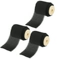 thumbnail image 1 of Chiffon Silk Ribbons, 3 Rolls 1.6" x 5 Yards for Gift Wrapping Decoration, Black, 1 of 5