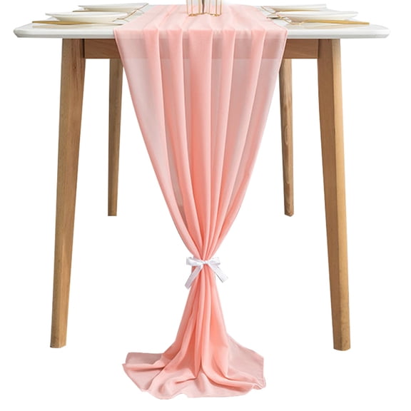 Chiffon Table Runner 70cm*300cm Wedding Runner Romantic Rustic Table Runner for  Baby Shower