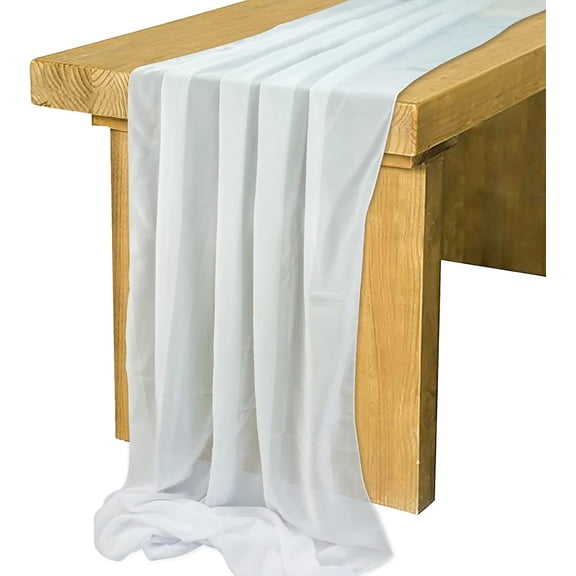 Chiffon Table Runner  Extra Long Party Tablecloth Draping Decorations  (70×300cm)