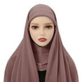 thumbnail image 1 of Chiffon hooded headscarf Instant Shawl Butterfly Curve Shwal Cotton Jersey O4T4, 1 of 8