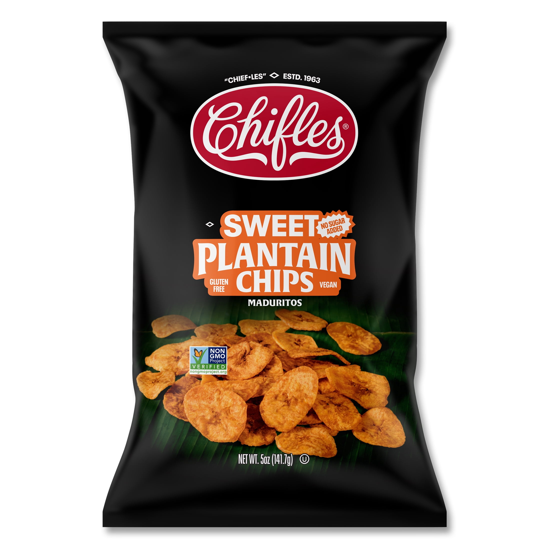 Chifles Al Natural Plantain Chips, Everyday Healthy Snack, Natural, Gluten Free, Nut Free, Vegan, Kosher 5 Oz.