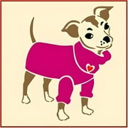 Chihuahua 1 Stencil - Dog Animal Lover Mylar Template Home Decor DIY Crafting - The Artful Stencil