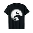 thumbnail image 1 of Chihuahua And Moon Halloween Funny For Dog Lover Cotton T-Shirt Black, 1 of 5