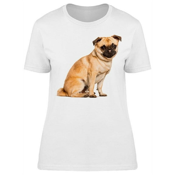 Chihuahua And Pug Mixed Cute Dog T-Shirt Women -Image by Shutterstock, Female x-Large