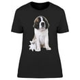 thumbnail image 1 of Chihuahua And Saint Bernard T-Shirt Women -Image by Shutterstock, Female x-Large, 1 of 2
