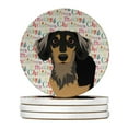 thumbnail image 1 of Chihuahua Black and Tan #4 Christmas Large Sandstone Coasters Pack of 4 4 in x 4 in, 1 of 3
