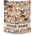 thumbnail image 1 of Chihuahua Blanket Gifts - 40x50 Inches Cute Throw Blanket for Kids & Adults - Light Orange Soft Fuzzy Blankets for Couch, Sofa, 1 of 6