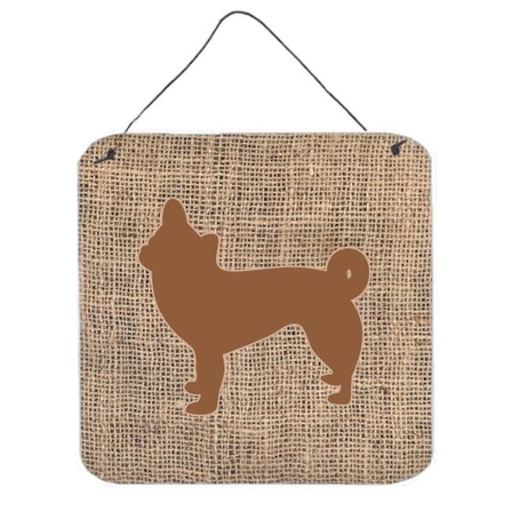 Chihuahua Burlap And Brown Aluminium Metal Wall Or Door Hanging Prints