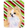 thumbnail image 1 of Chihuahua Candy Cane Holiday Christmas Glass Cutting Board - Large, 1 of 1