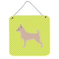 thumbnail image 1 of Chihuahua Checkerboard Green Wall or Door Hanging Prints, 1 of 1