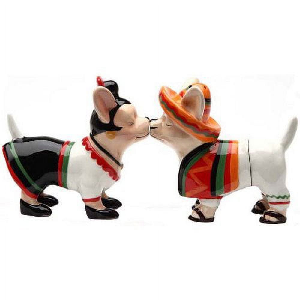 Chihuahua Chi Chi Chi 3 1/2'' tall Magnetic Salt and Pepper Shakers