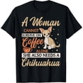 thumbnail image 1 of Chihuahua Coffee Lover Animal Lover Dog Owner Breeder T-Shirt, 1 of 4
