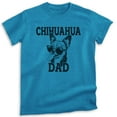 thumbnail image 1 of Chihuahua Dad T-shirt, Unisex Men's Shirt, Chihuahua Owner, Best Dog Dad Gift, Heather Blue, Medium, 1 of 6