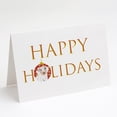 thumbnail image 1 of Chihuahua Dapple #2 Happy Holidays Greeting Cards and Envelopes Pack of 8 7 in x 5 in, 1 of 3