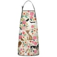 thumbnail image 1 of Chihuahua Dog and Flower Apron-Garden Aprons for Women with Pockets-Cotton Linen Waterproof Kitchen Cooking Gardening Aprons Adjustable for Kitchen,Cooking,BBQ and Salon 33x27 Inch, 1 of 5