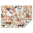 thumbnail image 1 of Chihuahua Dog and Flower Rectangle Tablecloth 60"x84",Waterproof Polyester Rectangle Table Cloth, Wipeable Spillproof Polyester Tablecloth for Dining, Camping, Indoor and Outdoor, 1 of 5