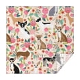 thumbnail image 1 of Chihuahua Dog and Flower Square Tablecloth,Waterproof Square Table Cover,Wipeable Spillproof Washable Table Cover for Home Kitchen Party Decor 60"x60"(152x152cm), 1 of 6