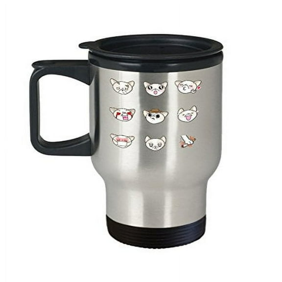 Chihuahua Dog Mug - Puppy Theme Gifts - 14 Oz Stainless Steel Travel Coffee Cup