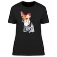 thumbnail image 1 of Chihuahua Dog With A Black Shirt T-Shirt Women -Image by Shutterstock, Female Large, 1 of 2