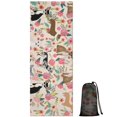 thumbnail image 1 of Chihuahua and Flower Florals Hot Yoga Mat Towel Non Slip for Hot Yoga - Quick-Drying Yoga Mat Cover with 4 Corner Pockets with Travel Bag - Hot Yoga Towel Non Slip 74"x26", 1 of 6