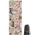 thumbnail image 1 of Chihuahua and Flower Florals Hot Yoga Mat Towel Non Slip for Hot Yoga - Quick-Drying Yoga Mat Cover with 4 Corner Pockets with Travel Bag - Hot Yoga Towel Non Slip Grip Moisture Wicking Sweat 70"x26", 1 of 6