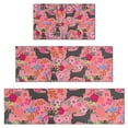 thumbnail image 1 of Chihuahua and Flower Florals Kitchen Rugs Sets Of 3,Kitchen Runner Rugs Non Skid Washable,Decorative Kitchen Floor Mats for Kitchen,Sink,Laundry,17"x30"+ 17"x47" + 17"x59", 1 of 6