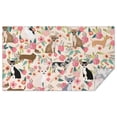 thumbnail image 1 of Chihuahua and Flower Florals Rectangle Tablecloth 60"x102",Waterproof Polyester Rectangle Table Cloth, Wipeable Spillproof Polyester Tablecloth for Dining, Camping, Indoor and Outdoor, 1 of 6