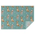 thumbnail image 1 of Chihuahua and Footprints Rectangle Tablecloth 60"x84",Waterproof Polyester Rectangle Table Cloth, Wipeable Spillproof Polyester Tablecloth for Dining, Camping, Indoor and Outdoor, 1 of 5