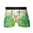 thumbnail image 1 of Chihuahua Hello Spring Time Flower Floral Nature All Over Print Boxer Briefs Underwear for Men Dad Dog Lover Gifts Idea - 02031, 1 of 6