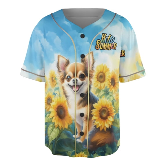 Chihuahua Hello Summer Sunshine Sunflowers Spring Retro Vintage All ...