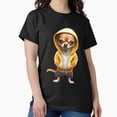 thumbnail image 1 of Chihuahua In Yellow Hoodie Fun Cute Holiday Style Dog Artwork Unisex T-Shirt, up to size 5XL, 1 of 2