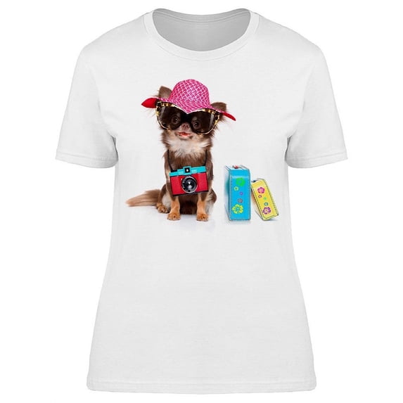 Chihuahua Is Ready For Summer T-Shirt Women -Image by Shutterstock, Female x-Large