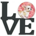 thumbnail image 1 of Chihuahua Leg up Love Metal Wall Artwork LOVE, 1 of 2