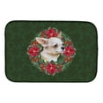 thumbnail image 1 of Chihuahua Leg up Poinsetta Wreath Dish Drying Mat, 1 of 7