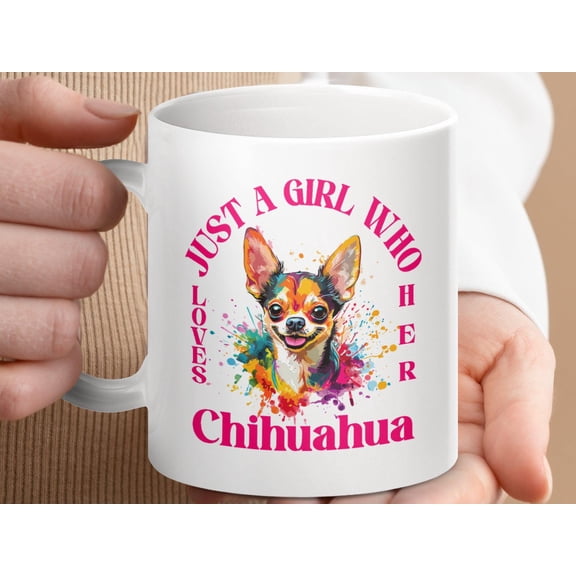 Chihuahua Lover Mug – Colorful Art Coffee Cup for Dog Lovers