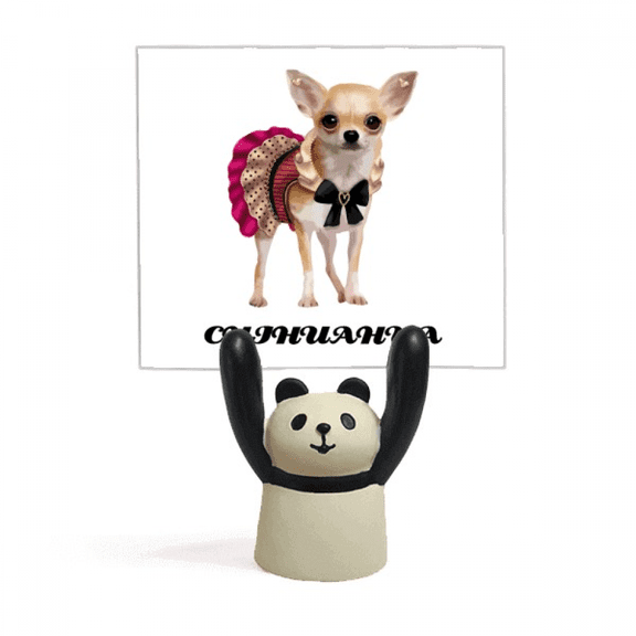 Chihuahua Mini Eyes Art Deco  Fashion Memo Holder Cartoon Animal Panda Stand Decoration