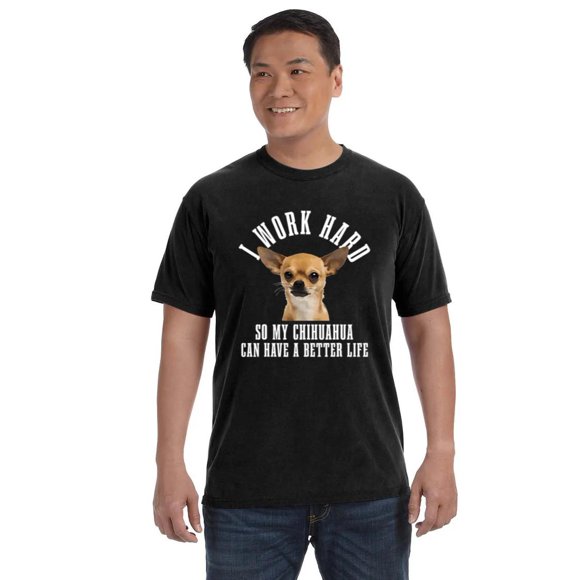 Chihuahua Mom Dog Dad Funny COMFORT COLOR T-SHIRT, for men & women, up to size 4XL
