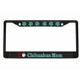 thumbnail image 1 of Chihuahua Mom Dog Lovers Style Metal License Plate Frame Personalized/Car Accessories Car Tag Holder Cover Carbon (Black/Carbon/Turquoise), 1 of 2
