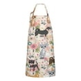 thumbnail image 1 of Chihuahua and Pioneer Flower Apron-Garden Aprons for Women with Pockets-Cotton Linen Waterproof Kitchen Cooking Gardening Aprons Adjustable for Kitchen,Cooking,BBQ and Salon 33x27 Inch, 1 of 7