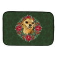 thumbnail image 1 of Chihuahua Poinsetta Wreath Dish Drying Mat, 1 of 1